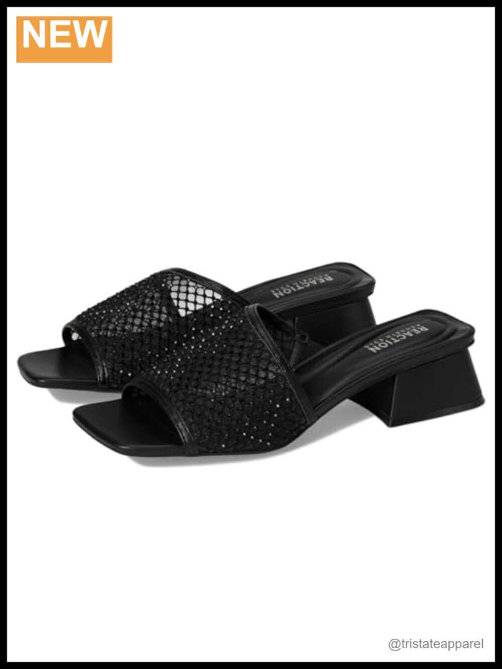 Women's Slide Sandal Cushioned Insole Block Heel Mesh Breathable